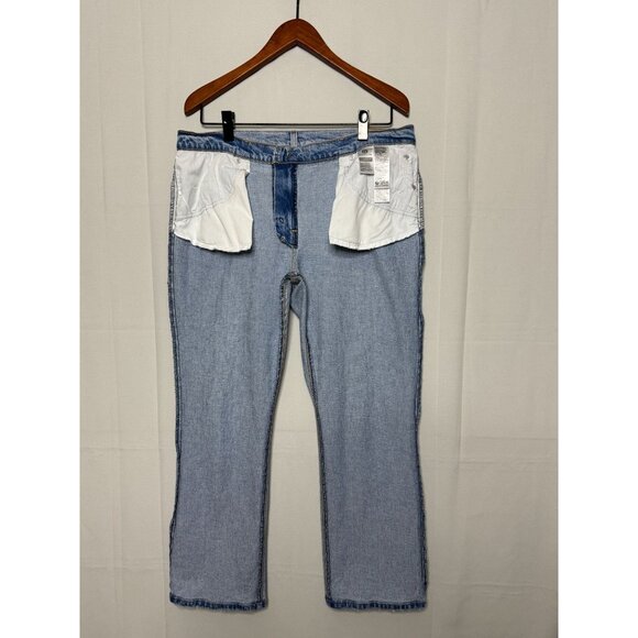 Levi's Premium Middy Ankle Bootcut Jeans in Blasted Stone Light Wash Size 32 - Picture 8 of 14